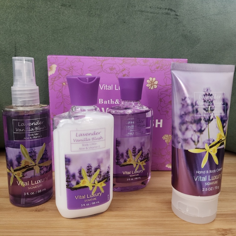 Lavender Vanilla Blush Bath & Body Set